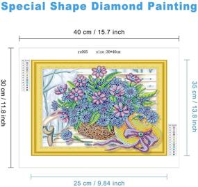 img 3 attached to MXJSUA Special Diamond Painting Rhinestone Painting, Drawing & Art Supplies in Painting