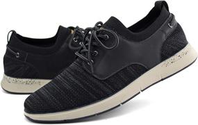 img 4 attached to Stylish Wingtip Oxford Casual Men's Shoes by Starmerx Sneakers - Fashion Sneakers