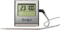 optimized goodful wired probe meat thermometer with timer, preprogrammed usda approved temperatures for various meats, withstands up to 716°f logo