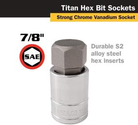 img 2 attached to Высококачественный головной ключ Titan 15668 1/2 дюйма x 7/8 дюйма для точных задач.