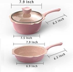 img 3 attached to MANO Cookware Кастрюля для посудомоечной машины с антипригарным покрытием