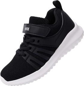 img 4 attached to 👟 Ultimate Performance: Akk Boys Girls Running Shoes - Kids Tennis Breathable Lightweight Sneakers