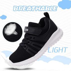 img 2 attached to 👟 Ultimate Performance: Akk Boys Girls Running Shoes - Kids Tennis Breathable Lightweight Sneakers