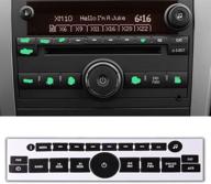 🔧 roccs 07-14 gm radio dash button repair kit: decal fix for faded audio control sticker replacement in denali acadia tahoe silverado escalade buick enclave vehicles logo