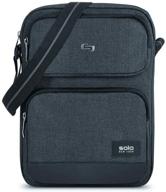 🎒 solo new york ludlow universal tablet sling bag: versatile grey carrier for on-the-go logo