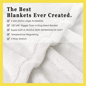 img 1 attached to Microfiber Flannel Blanket Lightweight Perfect Bedding in Blankets & Throws