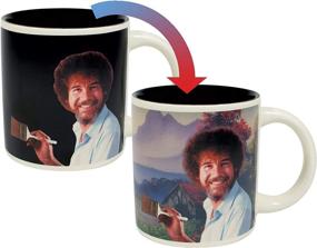 img 3 attached to Transform Your Morning with the Bob Ross Heat Changing Mug - Unveiling a Happy Little Scene with Every Sip - In a Playful Gift Box