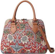 👜 signare top handle handbag - william morris strawberry thief tapestry shoulder bag logo