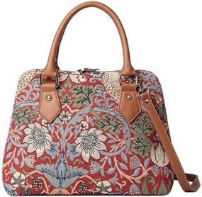 img 4 attached to 👜 Signare Top Handle Handbag - William Morris Strawberry Thief Tapestry Shoulder Bag