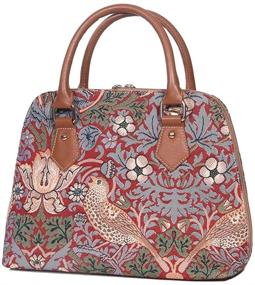 img 3 attached to 👜 Signare Top Handle Handbag - William Morris Strawberry Thief Tapestry Shoulder Bag