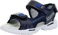 ahannie outdoor summer sandals - stylish toddler boys' shoes for fun in the sun! логотип