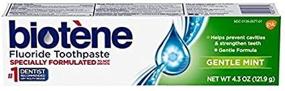 img 2 attached to 🦷 Biotene Gentle Mint Fluoride Toothpaste – 4.3 oz, Pack of 5 - Effective Oral Care Solution