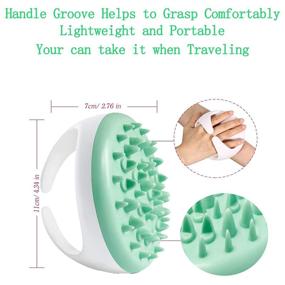 img 1 attached to BYF Cellulite Massager - Cellulite Remover Brush for Exfoliating Skin & Body Shower Scrubbing | Meridian Dredge Brush for Women & Girls - Green