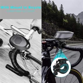 img 2 attached to 🚴 Беспроводная колонка для велосипеда с Bluetooth, мощным звуком и глубоким басом, велосипедная громкоговоритель с LED-фонарем, водонепроницаемый наружный громкоговоритель с креплением для катания на велосипеде, Bluetooth V4.1+EDR готов