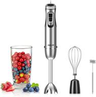 🔪 ablon immersion hand blender 600 watt 10-speed - 4-in-1 set with detachable 304 stainless steel stick blender, egg whisk, mixing beaker, milk frother logo