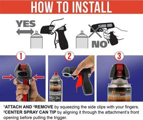 img 1 attached to 🔫 Instant Aerosol Trigger Handle: Convert Spray Cans to Spray Guns - Full Hand Grip - Pack of 2