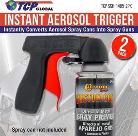 img 3 attached to 🔫 Instant Aerosol Trigger Handle: Convert Spray Cans to Spray Guns - Full Hand Grip - Pack of 2