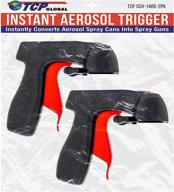 🔫 instant aerosol trigger handle: convert spray cans to spray guns - full hand grip - pack of 2 логотип