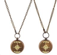 🧭 portho tommy tubbo compass necklace pair - love pendant & locket mine craft логотип