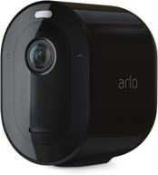 📷 arlo pro 4 spotlight camera - 1 pack - wireless security, 2k video &amp; hdr, color night vision, 2 way audio, wire-free, wifi direct connection, no hub required, black - vmc4050b logo