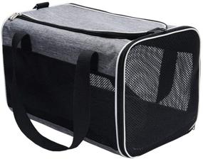 img 3 attached to Premium Airline Approved Soft-Sided 🐾 Pet Carrier for Small-Medium Pets - pettall