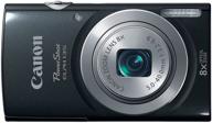 премиальная цифровая камера canon powershot elph135 - запечатлевает блестящие моменты в черном. логотип