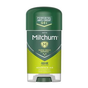 img 4 attached to Stay Dry and Fresh all Day with Mitchum Gel 🏔️ Anti-Perspirant and Deodorant for Men, Mountain Air - Pack of 6!