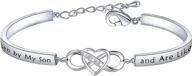 feelmem daughter-in-law infinity love heart bracelet - handpicked by son and cherished as family, perfect gift for daughter in law logo