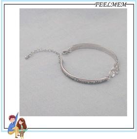 img 1 attached to FEELMEM Daughter-in-Law Infinity Love Heart Bracelet - Handpicked by Son and Cherished as Family, Perfect Gift for Daughter in Law