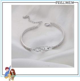 img 2 attached to FEELMEM Daughter-in-Law Infinity Love Heart Bracelet - Handpicked by Son and Cherished as Family, Perfect Gift for Daughter in Law