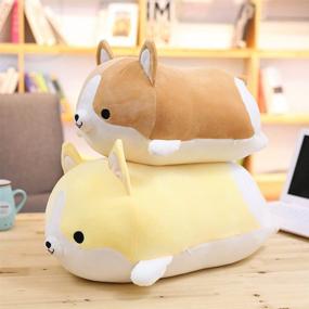 img 2 attached to 🐶 Levenkeness Corgi Stuffed Animal Pillow for Kids' Home Store