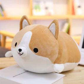 img 3 attached to 🐶 Levenkeness Corgi Stuffed Animal Pillow for Kids' Home Store