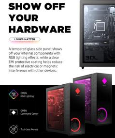 img 1 attached to OMEN 30L Gaming Desktop PC, RTX 3080 Graphics Card, Core 💻 i9-10900K Processor, 32GB RAM, 1TB SSD, 2TB HDD, Windows 10 Home (GT13-0093, 2020)