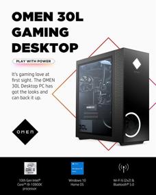 img 3 attached to OMEN 30L Gaming Desktop PC, RTX 3080 Graphics Card, Core 💻 i9-10900K Processor, 32GB RAM, 1TB SSD, 2TB HDD, Windows 10 Home (GT13-0093, 2020)