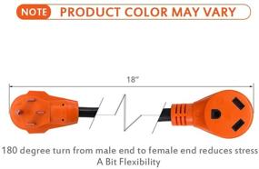 img 3 attached to 🔌 Mictuning 18 Inch 50A Male to 30A Female Heavy Duty Dogbone Electrical Adapter: Efficient Power Conversion for Versatile Outdoor Needs