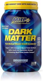 img 4 attached to MHP Dark Matter Пост-тренировочный акселератор восстановления с мультифазным креатином, восковыми кукурузными углеводами, 6 г основных аминокислот (EAAs), вкусом синей малины, 20 порций, 55.04 унции