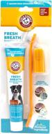 🐾 ultimate oral care for pets: arm and hammer fresh breath dental kit - pet toothbrush and pet toothpaste with baking soda logo