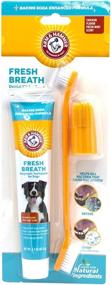 img 4 attached to 🐾 Ultimate Oral Care for pets: Arm and Hammer Fresh Breath Dental Kit - Pet Toothbrush and Pet Toothpaste with Baking Soda