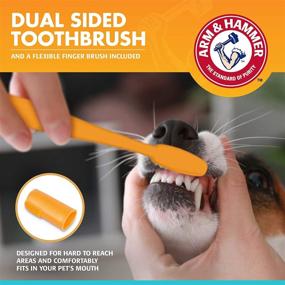 img 1 attached to 🐾 Ultimate Oral Care for pets: Arm and Hammer Fresh Breath Dental Kit - Pet Toothbrush and Pet Toothpaste with Baking Soda