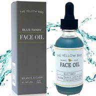 👩 balancing blue tansy face oil – skin glowing serum. collagen support for anti aging. acne fighting dark spot corrector. wrinkle & pore minimizer. natural, vegan facial moisturizer. logo