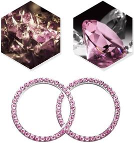 img 1 attached to Coasters Accessories Rhinestone Silicone Stickers Interior Accessories