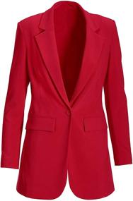 img 4 attached to Beyond Wrinkle Resistant One Button Boyfriend Maritime Women's Clothing and Suiting & Blazers