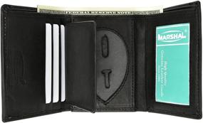 img 4 attached to 👝 Trifold Genuine Leather Wallet Holder