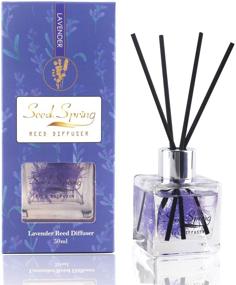 img 4 attached to 🌸 Seed Spring Lavender Reed Diffuser Set: Enhancing Sleep, Mood, and Interior Décor with Aromatherapy Oil - Ideal for Home and Office, Perfect Perfume and Gift Idea - 50ml/1.7 oz