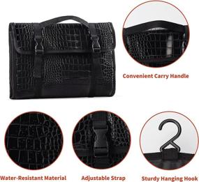 img 1 attached to Rempry Multi Compartment Accessories Organizer Crocodile Travel Accessories