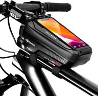 🚲 epessa bike phone mount bag | waterproof front frame top tube handlebar bag | sensitive touch screen | cellphone holder for bikes | large capacity | fits phones up to 6.7&#39;&#39; | ex2-frame logo