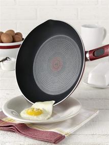 img 3 attached to 🍳 T-fal B039S264 Excite ProGlide 8 Inch and 10.5 Inch Fry Pan Cookware Set, Nonstick, Thermo-Spot Heat Indicator, Dishwasher and Oven Safe, 2-Piece in Rio Red
