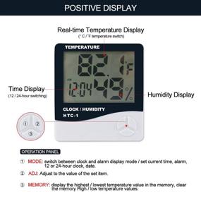 img 2 attached to Phlizon Humidity Monitor Термометр Temperature