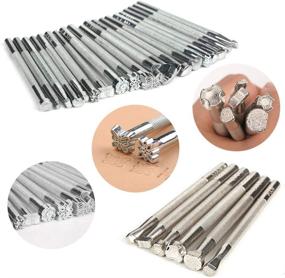 img 3 attached to 🧰 Premium Leather Stamping Tools: 26 Pcs Set for DIY Beginners and Professionals