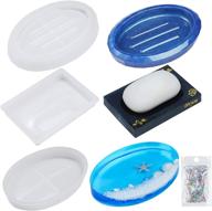 niart 3-piece epoxy resin casting silicone soap holder mold - handcrafted home bathroom & kitchen decor for sponges and scrubbers logo